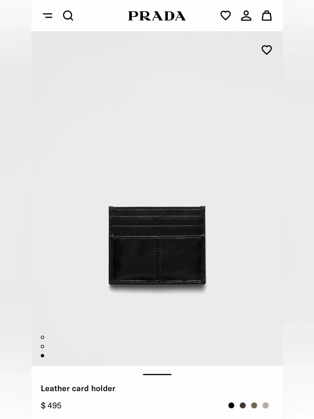 Prada sleek lines